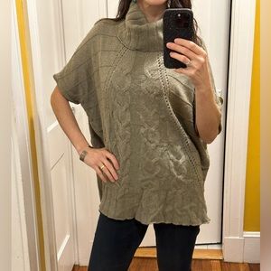 Design History Sweater Poncho wool blend